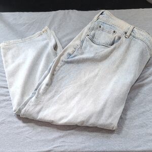 NWT Women's Size 26 Lane Bryant Light Wash Straight Leg High-Rise Jeans